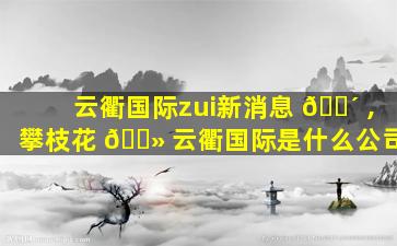 云衢国际zui
新消息 🐴 ,攀枝花 🌻 云衢国际是什么公司